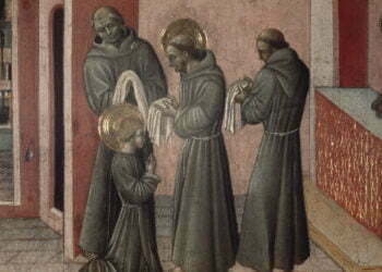 בגדיה של הקדושה קלרה על ידי פרנציסקוס הקדוש מאת ג'ובאני די פאולו די גרציה (פרנסיס ג. מאייר/Corbis/ VCG באמצעות Getty Images