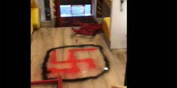 הרס, ונדליזם וצלבי קרס במסעדה כשרה בפאריס