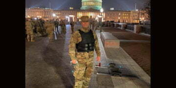 'היה משהו קדוש במרחב הזה': הרב הצבאי שמוצב בקפיטול מאז המהומות